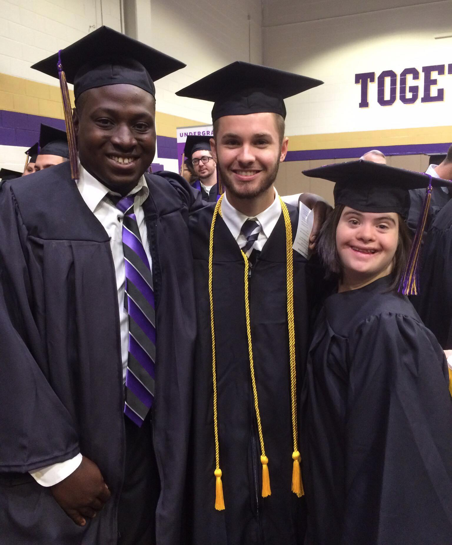 Graduates of Eastern Carolina's inclusive post secondary program.