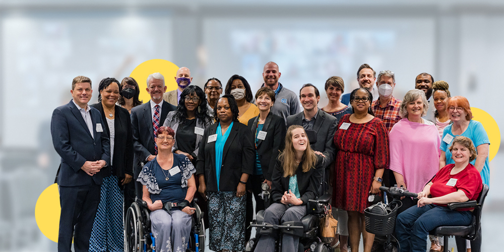 Group of council members posing and smiling
