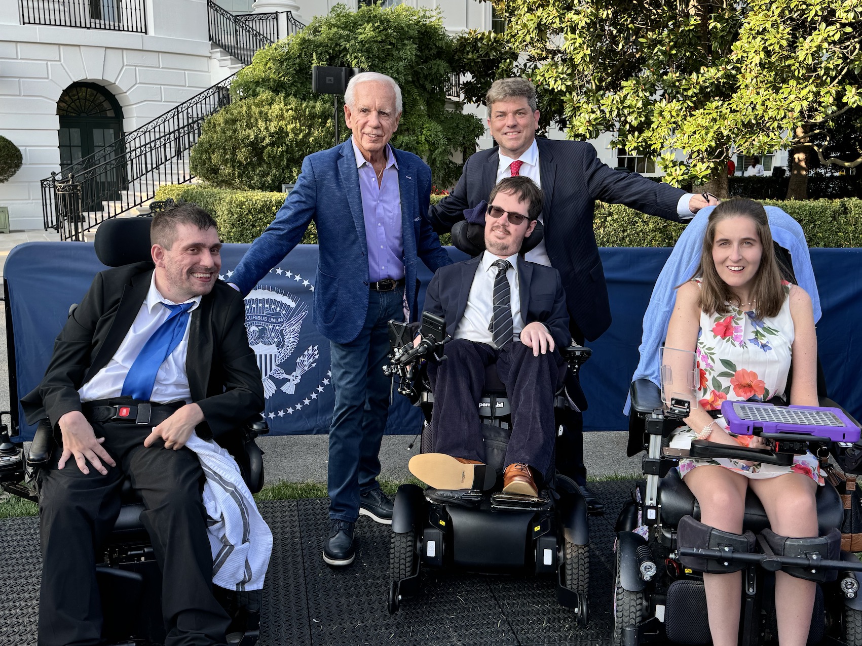 Bryan Dooley and Jon D'Angelo with others at the White House