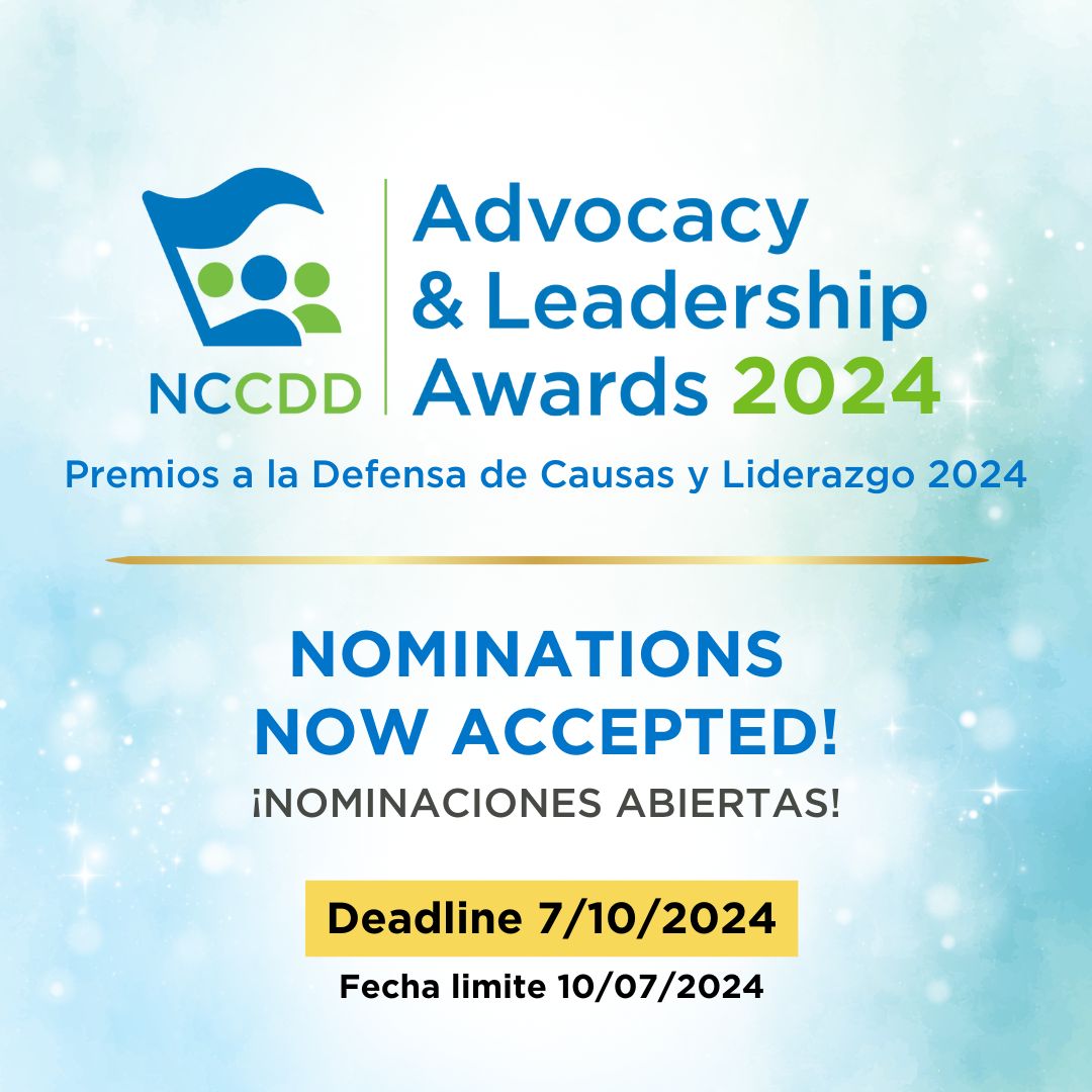 Advocacy Leadership Awards Social Graphic NCCDD